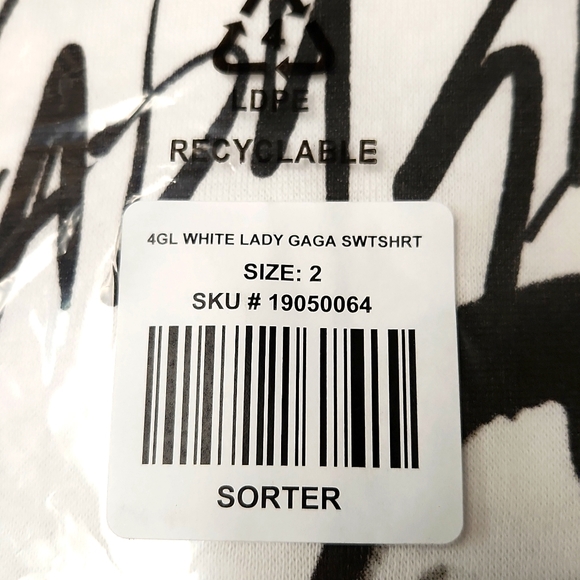 ❤️NWT VINTAGE TORRID SWEATSHIRT - LADY GAGA - CONCERT TOP PLUS SIZE - Picture 6 of 13